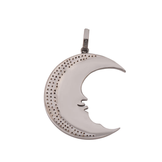 Diamond Moon Pendant