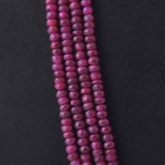 Blushing Ruby Beaded Necklace