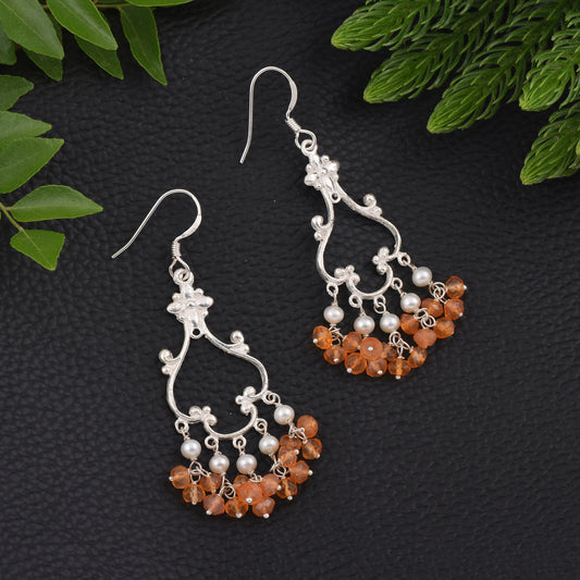 Carnelian Drops Earrings