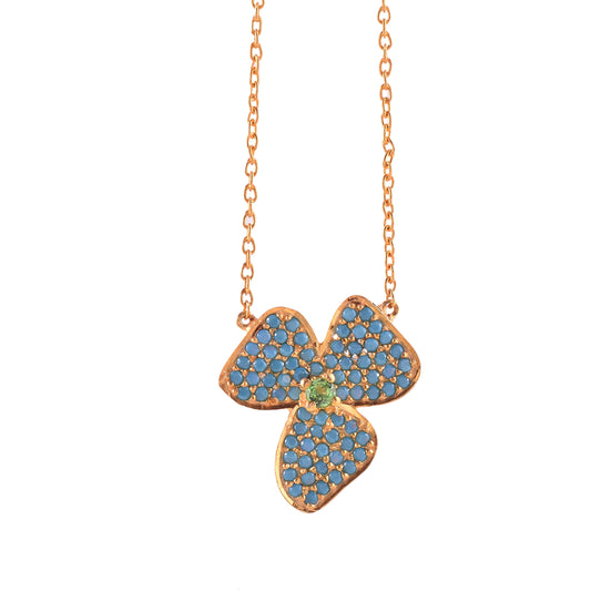 Turquoise Flower Necklace