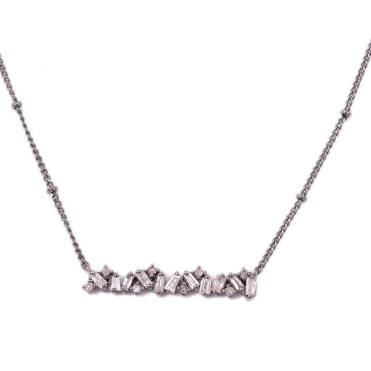 Diamond Bar Necklace