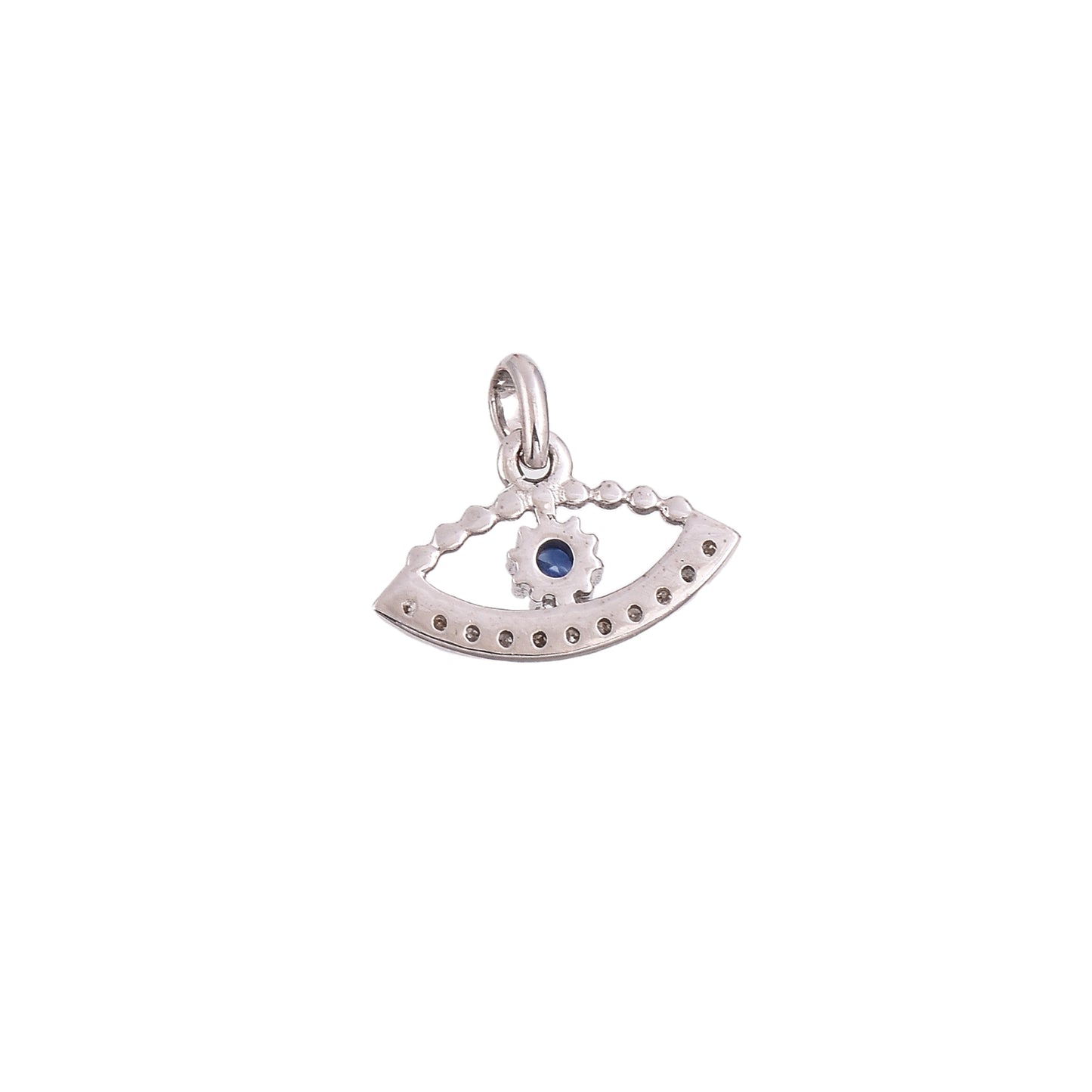 Blue Sapphire Evil Eye Pendant