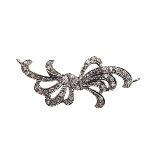 Diamond Brooch Silver Pendant
