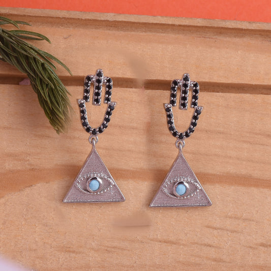 Hamsa Evil Eye Earrings