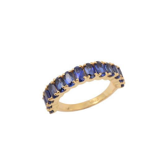 Blue Sapphire Eternity Band Ring