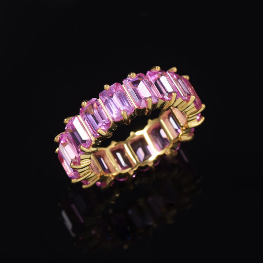 Pink Sapphire Band