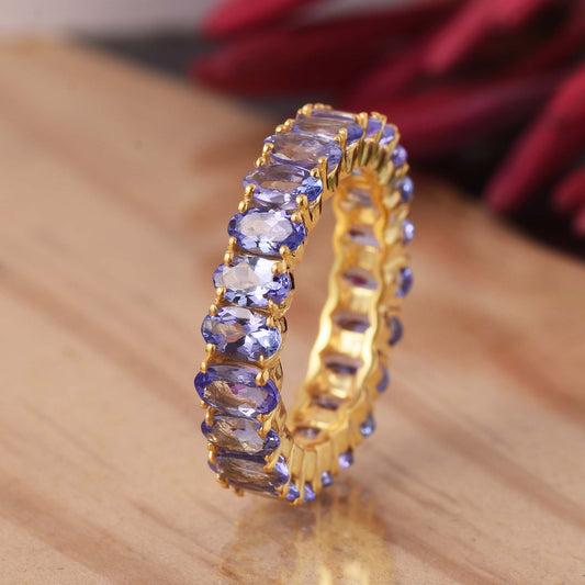 Tanzanite Eternity Band