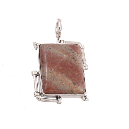 Rhodochrosite Statement Pendant