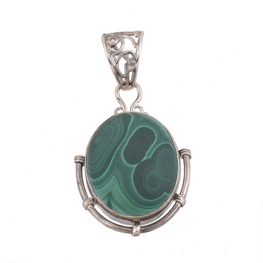 Malachite Gemstone Pendant Handmade Pendant