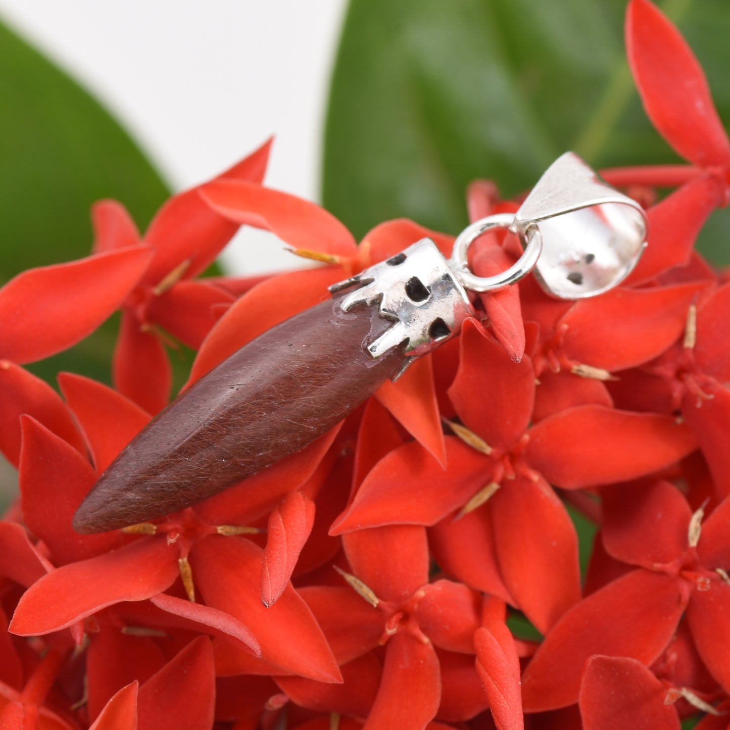 Red Agate Gemstone Pendant