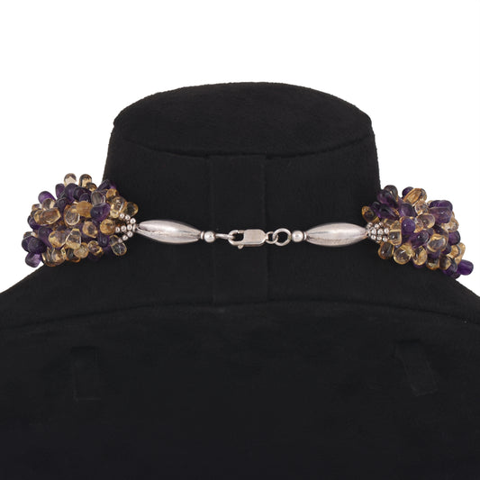 Citrine Amethyst Necklace Set