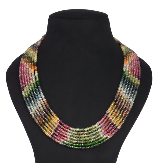 Color Love Multi-Tourmaline Layering Necklace