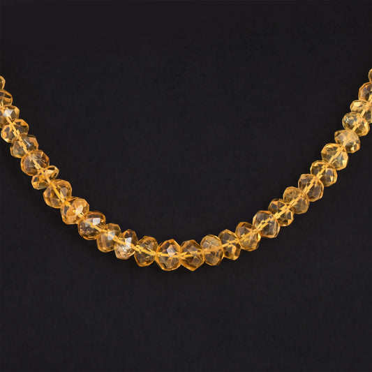 Citrine Single String Necklace