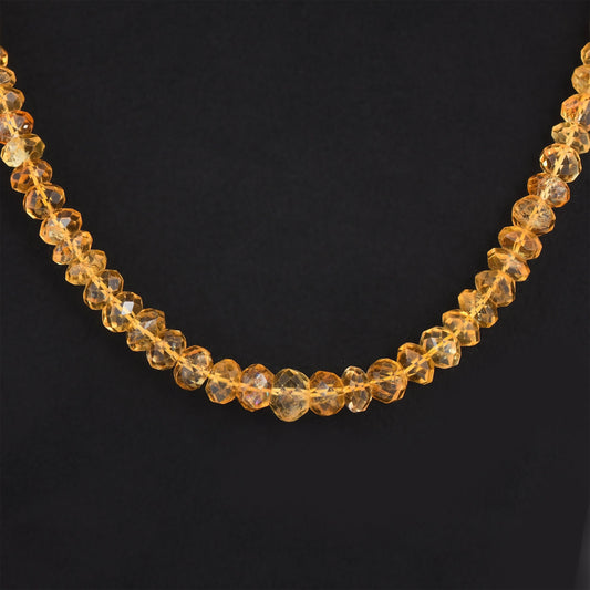 Citrine Single Line Necklace