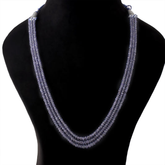 Tanzanite Beaded Necklace