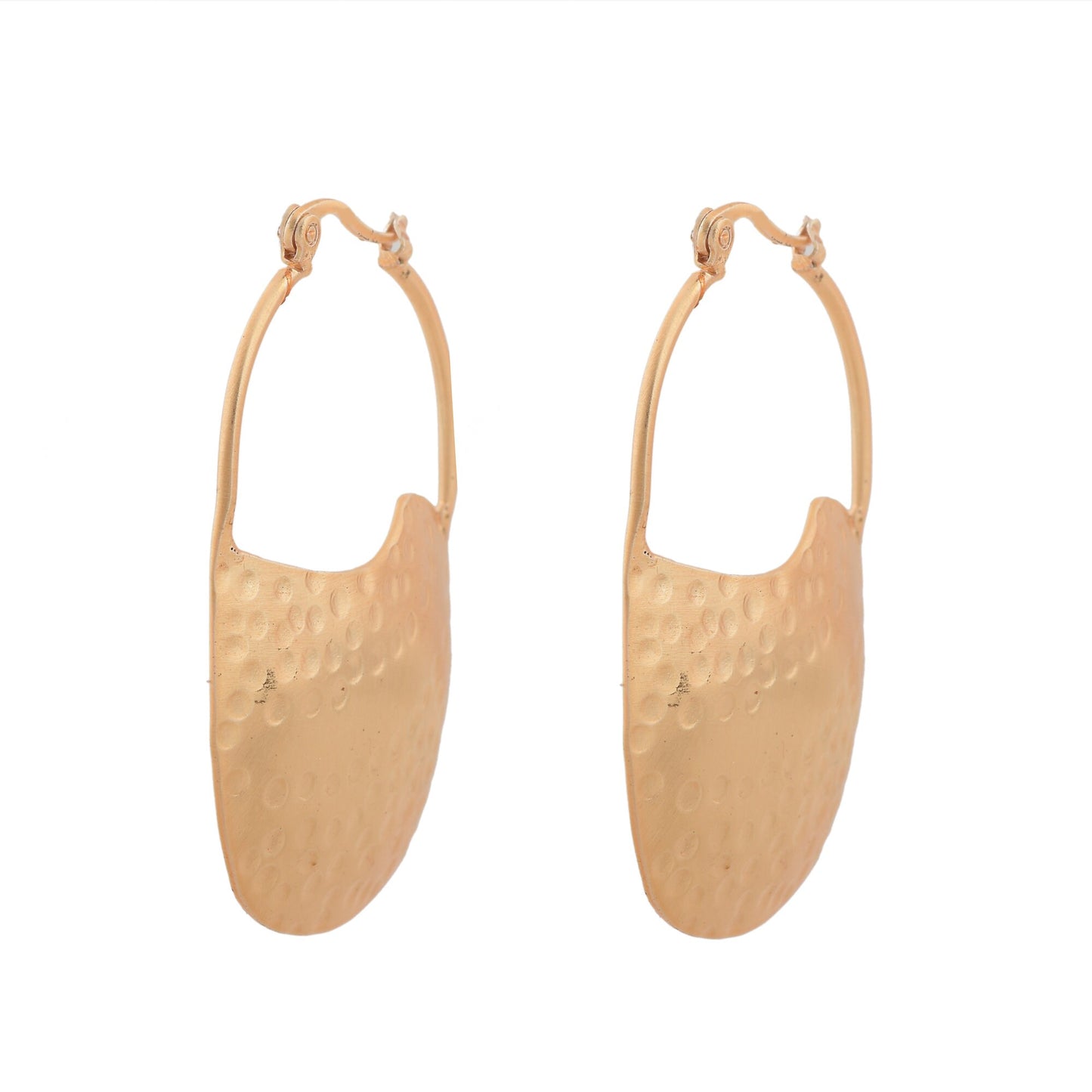 Hammered Textured Hoops