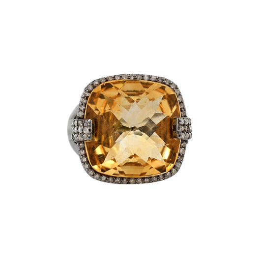 November Citrine Ring